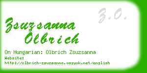zsuzsanna olbrich business card